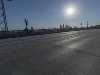 the sun is shining brightly over a highway on a sunny day in march 2017 in oakland