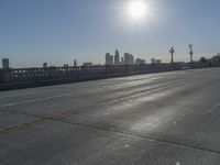 the sun is shining brightly over a highway on a sunny day in march 2017 in oakland