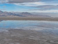 Sunny Day in Salt Desert: Sunshine Illuminates the Landscape