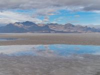 Sunny Day in Salt Desert: Sunshine Illuminates the Landscape