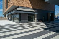 an outside space with stairs and building on a sunny day in the city of sydney