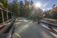 A Sunny Day in Toronto, Canada: Concrete Road and Landscape