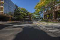 Sunny Day Toronto Ontario Asphalt Road 002