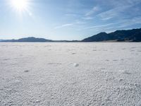 Sunny Desert Landscape at Bonneville Speedway, Utah