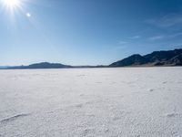 Sunny Desert Landscape at Bonneville Speedway, Utah