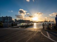 Sunny Miami Beach Coastal Landscape at Dawn