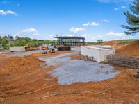 Sunny Road Construction Site in the USA