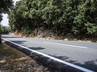Sunny Road in Spain's Lush Landscape
