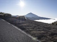 Sunny Road in Tenerife, Spain