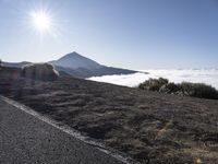 Sunny Road in Tenerife, Spain