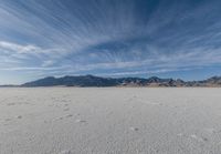 this vast salt flat looks like an incredible place to live in the desert, in the daytime