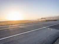 Sunrise on California Coastal Highway