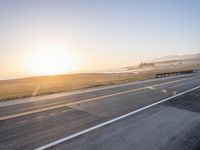 Sunrise on California Coastal Highway