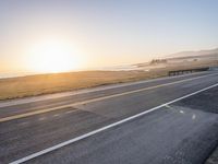 Sunrise on California Coastal Highway