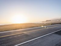 Sunrise on California Coastal Highway