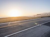 Sunrise on California Coastal Highway