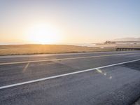 Sunrise on California Coastal Highway