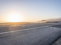 Sunrise on California Coastal Highway