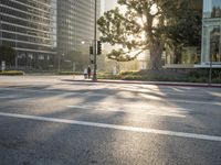 Sunrise in Los Angeles, California