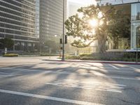 Sunrise in Los Angeles, California