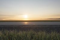 Sunrise over Kettle Creek Field in Canada