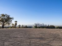 Sunrise in Los Angeles: Clear Sky Over Urban Landscape