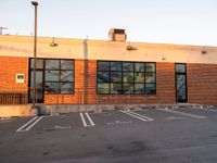 Sunrise Over Los Angeles: Urban Warehouse and Clear Sky