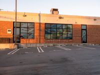 Sunrise Over Los Angeles: Urban Warehouse and Clear Sky