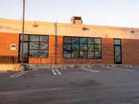 Sunrise Over Los Angeles: Urban Warehouse and Clear Sky