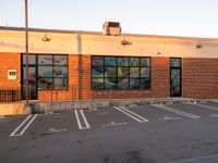 Sunrise Over Los Angeles: Urban Warehouse and Clear Sky