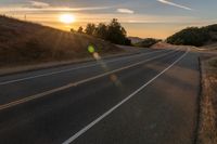 Sunrise over Mountain Road