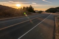 Sunrise over Mountain Road