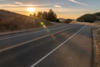 Sunrise over Mountain Road