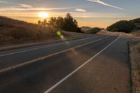 Sunrise over Mountain Road