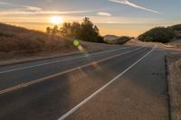 Sunrise over Mountain Road