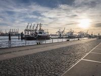 Sunrise over Hamburg, Germany