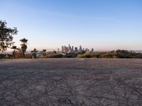 Sunrise Over Los Angeles: A Cityscape with Clear Skies