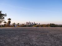 Sunrise Over Los Angeles: A Cityscape with Clear Skies
