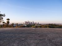 Sunrise Over Los Angeles: A Cityscape with Clear Skies