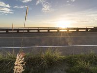 Sunrise over Pacific Coast Highway in California