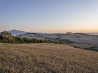 Sunrise Over Tuscany Fields