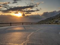 Sunrise Road in Majorca, Spain