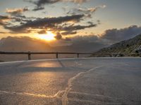 Sunrise Road in Majorca, Spain