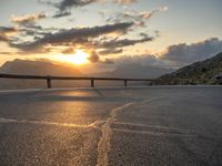 Sunrise Road in Majorca, Spain