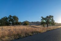 Sunrise over Rural Landscape with Road