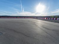 Sunrise at a Race Track in the USA: Sun Visible