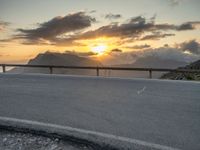 Sunrise on a Winding Road in Majorca, Spain