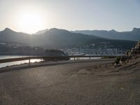 Sunset view on a sunny day in Mallorca, Spain