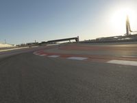 Sunshine and Grandstand at the Race Track Stadium