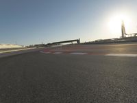 Sunshine and Grandstand at the Race Track Stadium